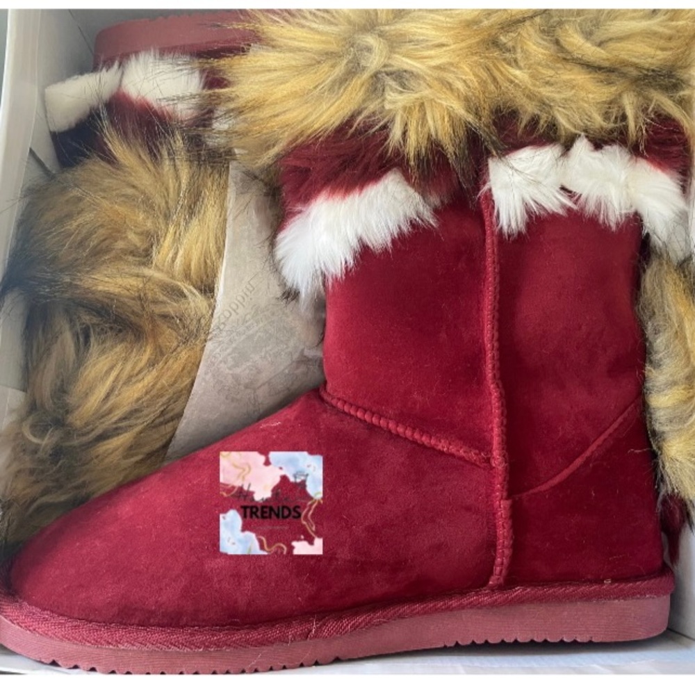 NWT Brand New Faux suede Winter Boots with Fur